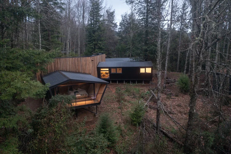 RH House Corridor + Module / Lucas Maino Fernandez - Exterior Photography, Windows, Forest