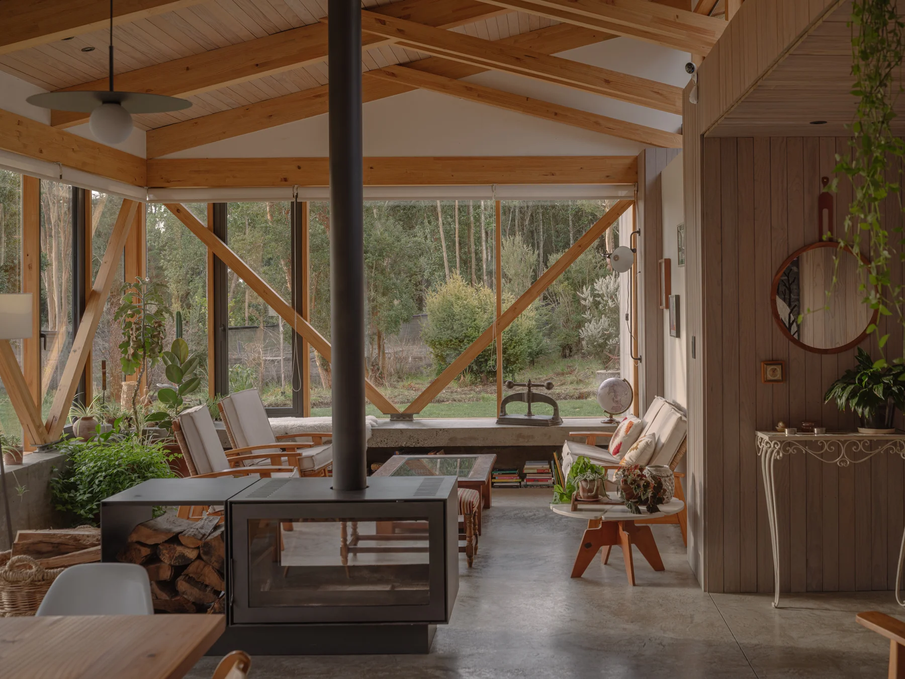 The Arboreto House / Camila Pineda Arquitectura - Interior Photography, Wood, Beam
