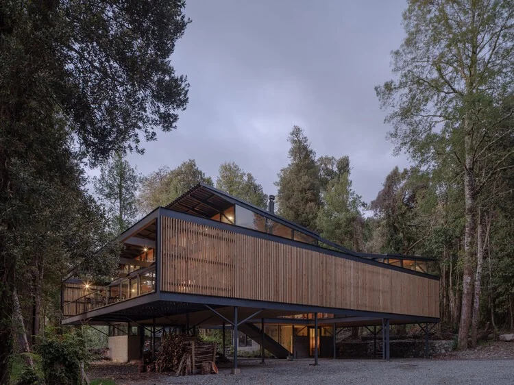 Roble Huacho House / Hebra Arquitectos - Exterior Photography, Forest, Windows